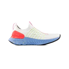 Anatomically Shaped Footbed Nike React Phantom Run Flyknit 2 'Hot Punch' Women's
