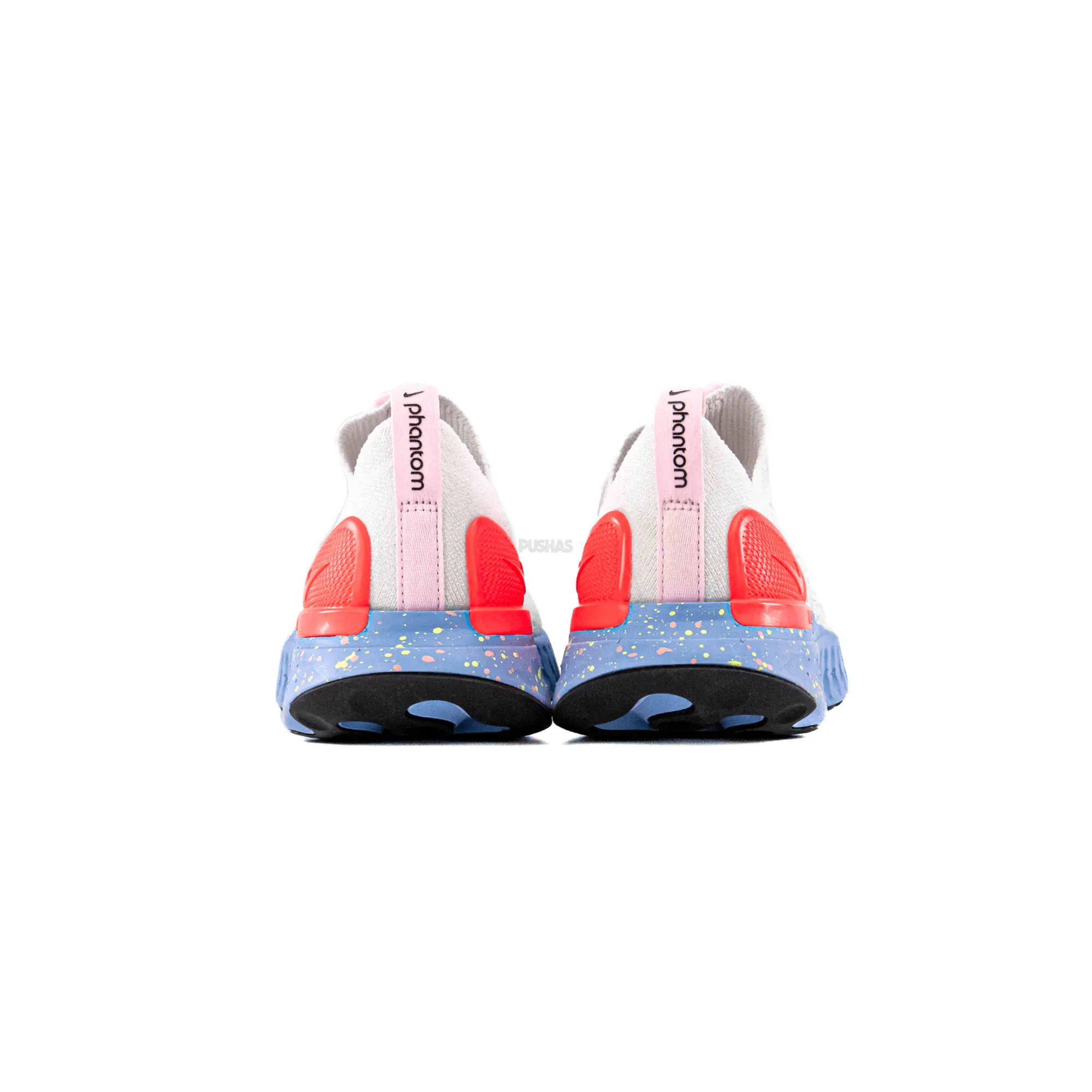 Street Comfort Free Flex Groove Design Nike React Phantom Run Flyknit 2 'Hot Punch' Women's