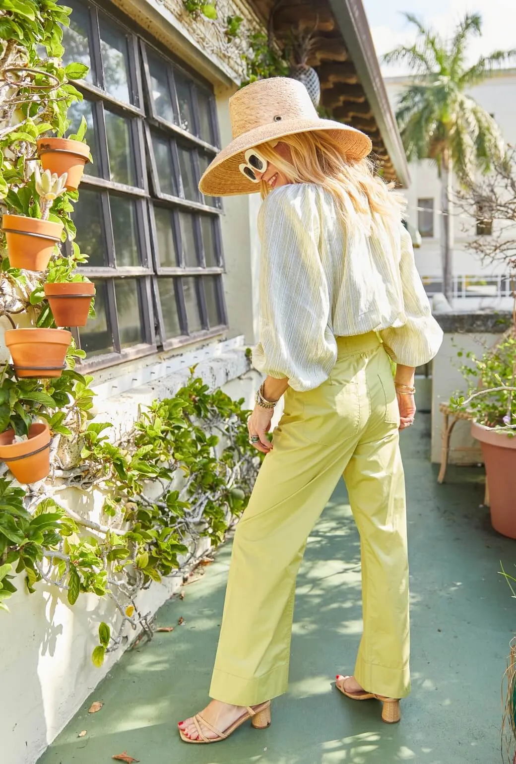 SAMPLE - Buru x PBL Charlie Pant - Pear Poplin Quick Dry Fabric Functional Layers