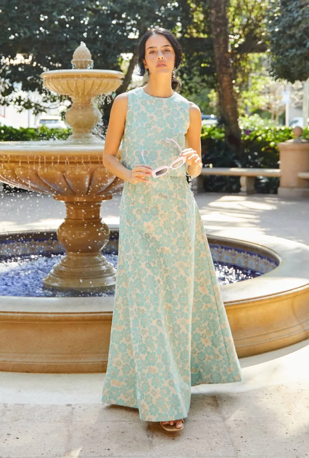 Guest Skirt - Aqua Brightline All Use