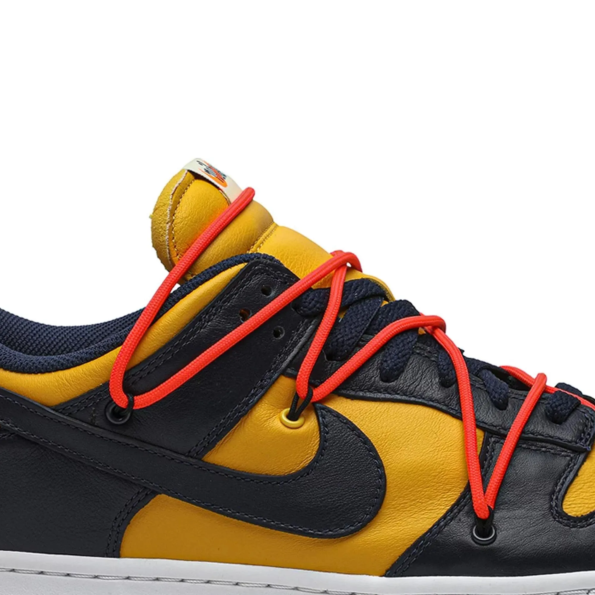 Dunk Low x Off-White - University Gold Midnight Navy (New) Fashion Forward Ortholite insole