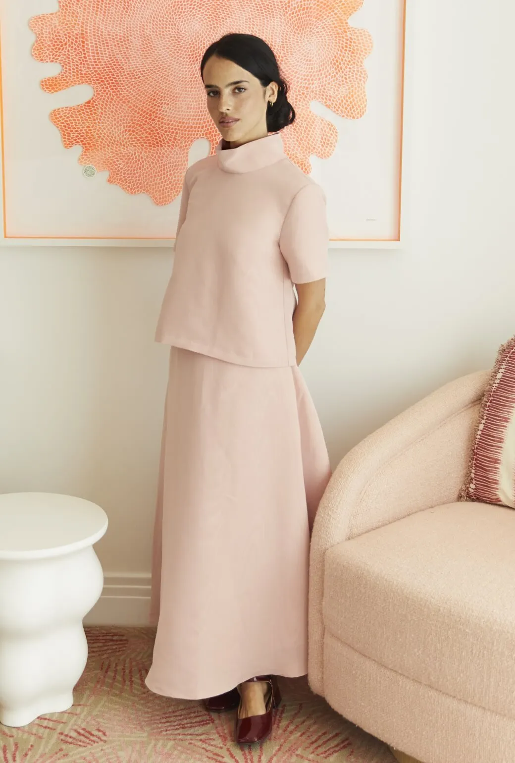 The Laura Skirt - Ballet Pink Moir?? Active Design Wear All Purpose Fit