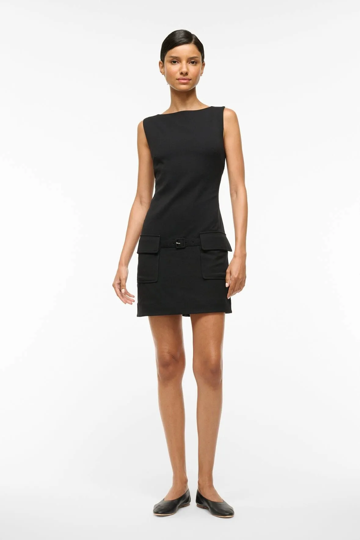 polka-dot SHEILA DRESS | BLACK