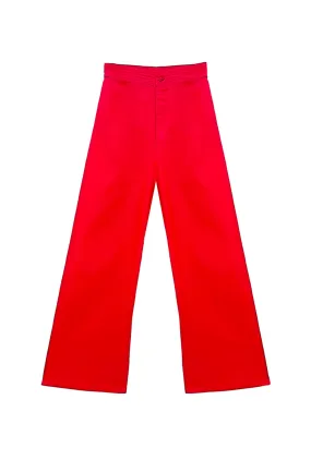 Multi Pocket System Buru x Kristin Kennedy Charlie Pant - Red Poplin