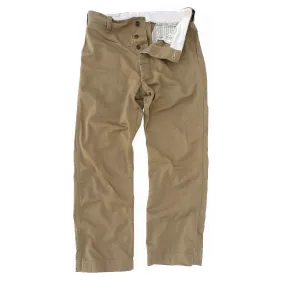Sportsman Chinos - NOS Khaki HBT - Warehouse Effortless Style Back pockets