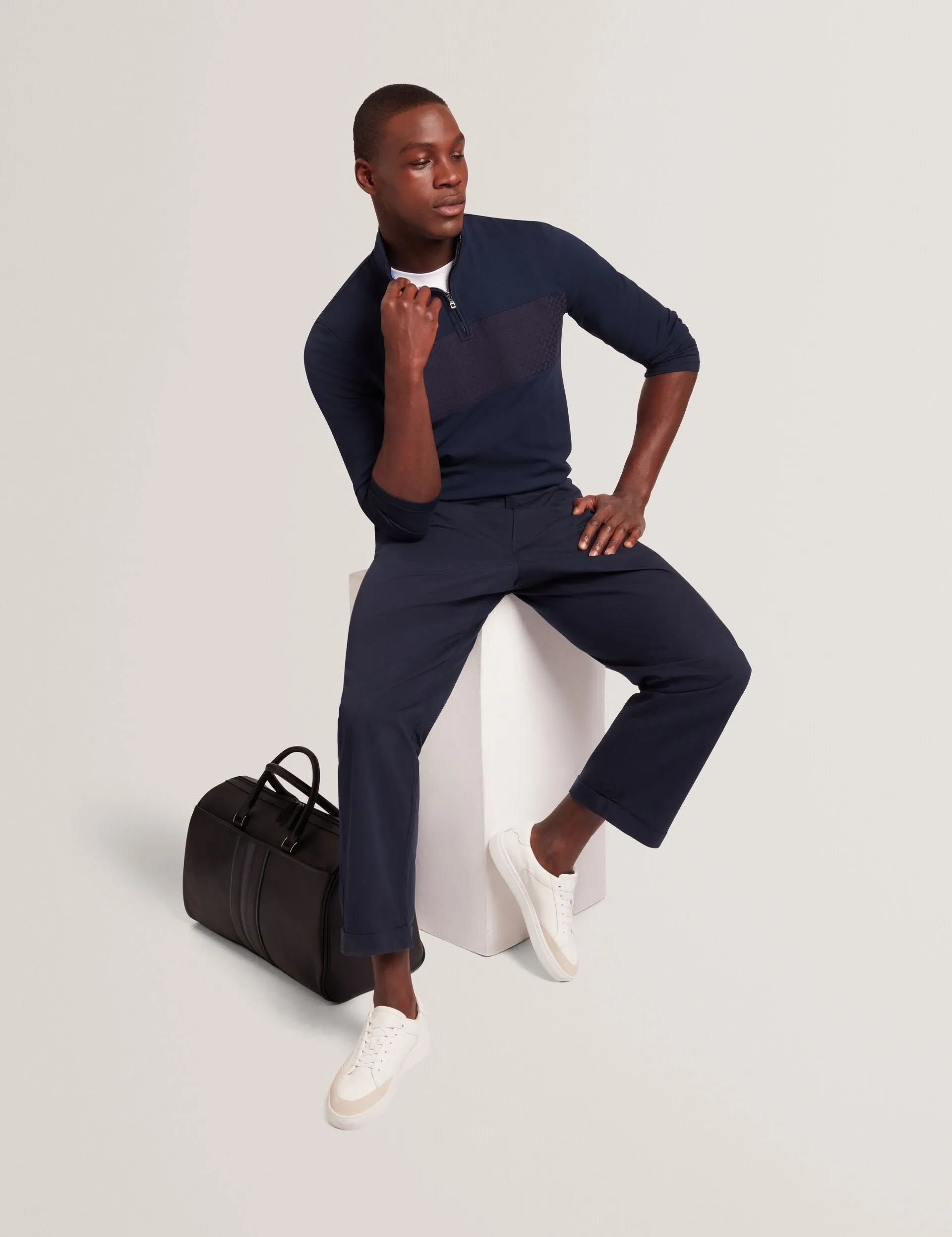 Sleek Comfort Stretch Knit Technology SIMONEA | NAVY