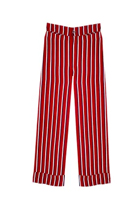 The Charlie Pant - Purple Pinstripe WindproofLayer Secure Cuff Design