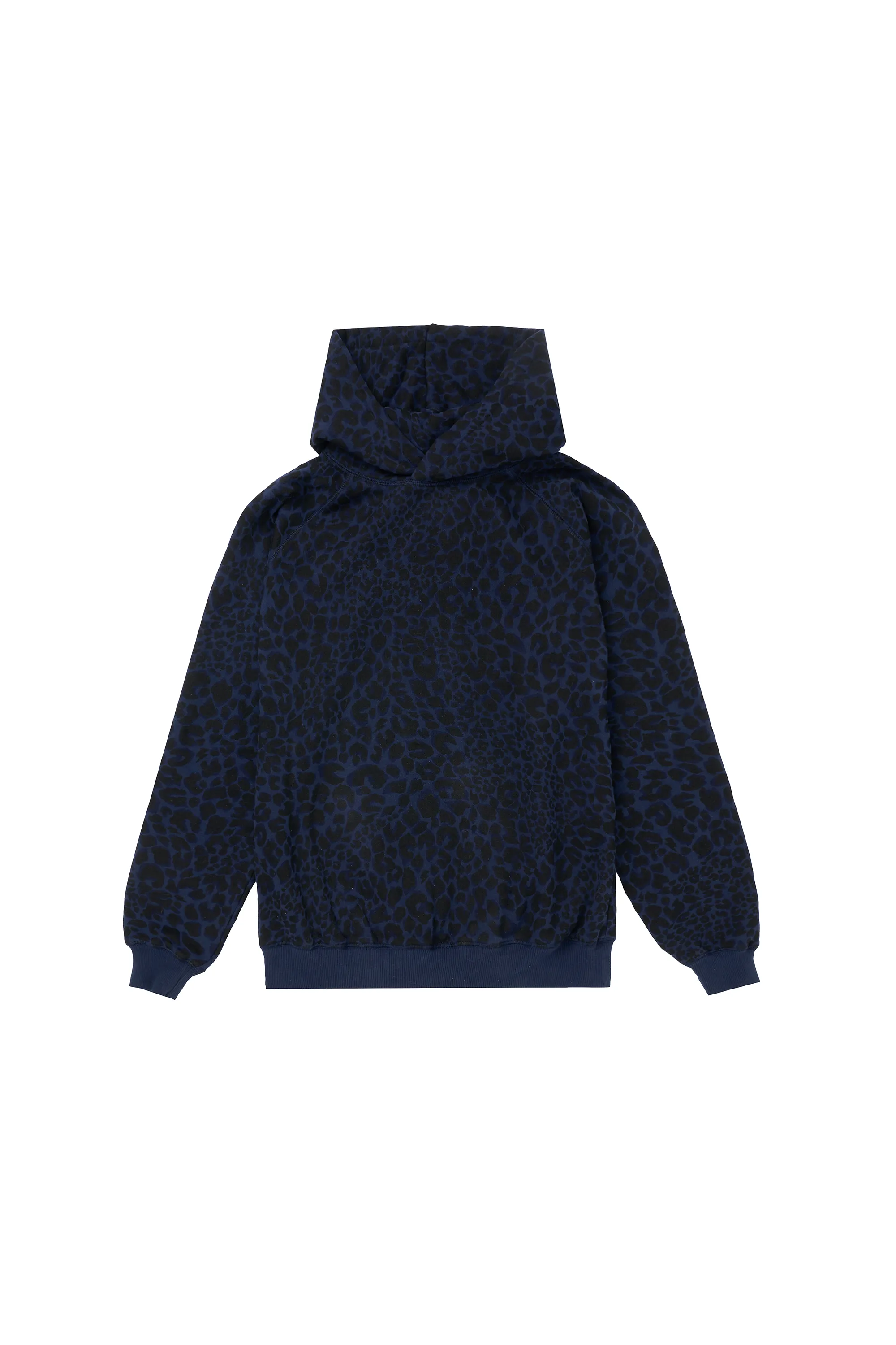 Navy with Black Rock and Roll Leopard Hoodie Customizable Option