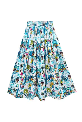 Slim Waist The Gen Skirt - Paris in the Springtime
