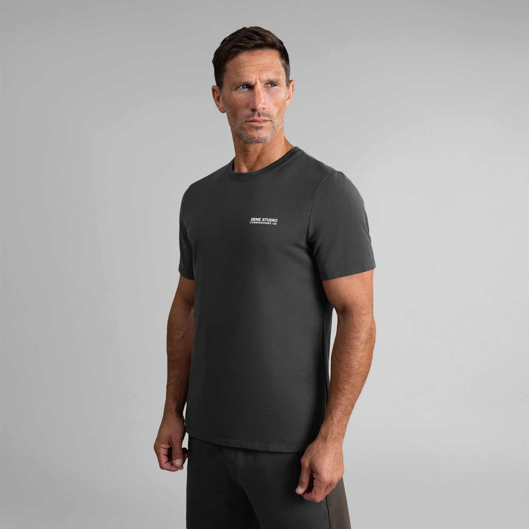 Durable Stitch Pattern Multipurpose Layering Piece Commissioned Cumulus T-Shirt