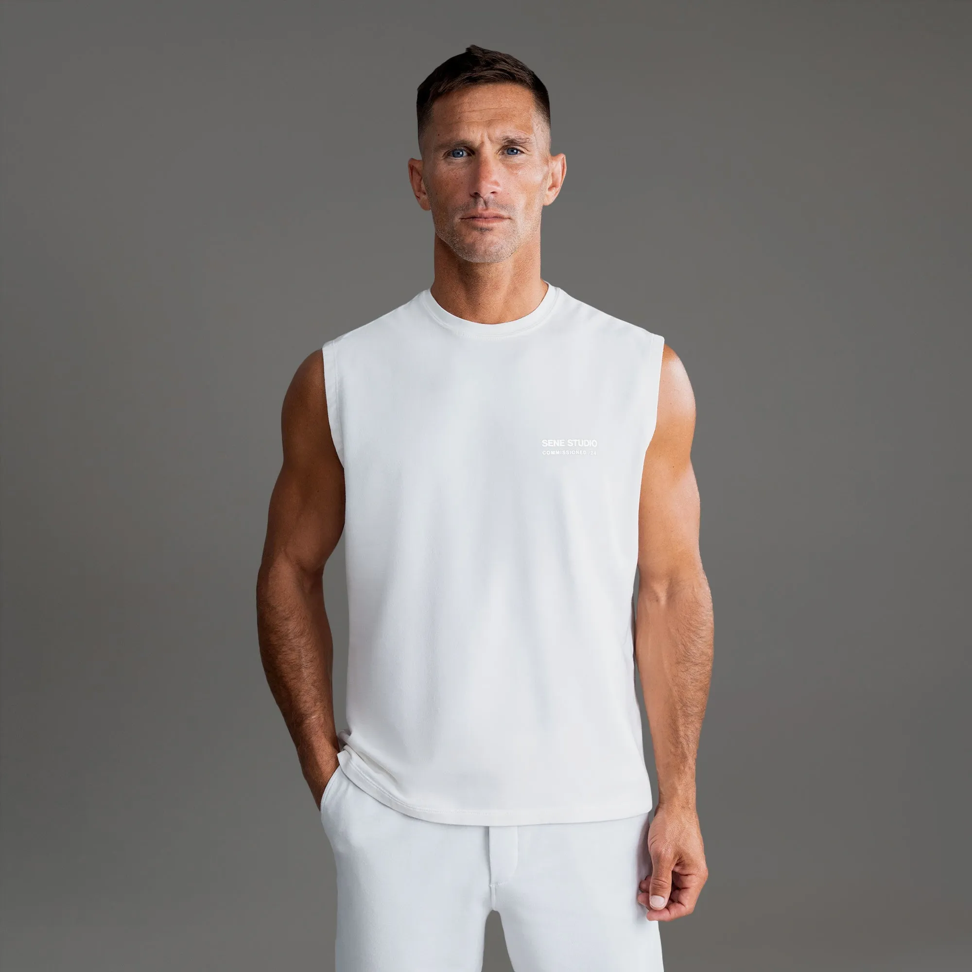 Commissioned Cumulus Tank Top Roll Up Sleeve Design SunProtective