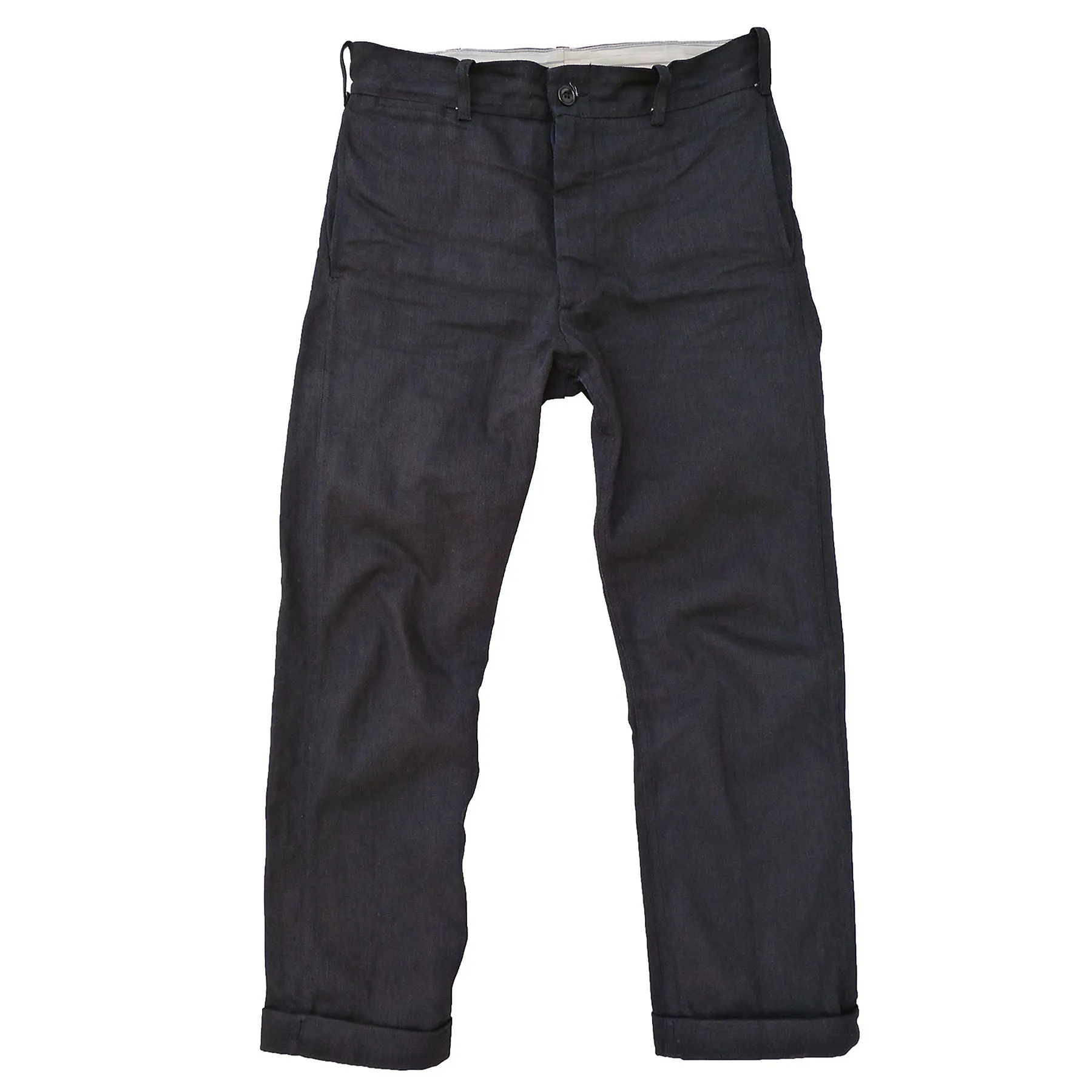Continental Trousers - JC Black Coated Denim Smart Style BreathableFabric