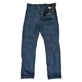 HiddenPockets Continental Trousers - NOS Indigo Moss Denim - Warehouse