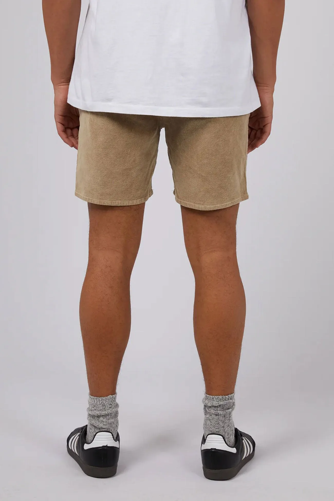 Cord Short Tan Casual Appeal