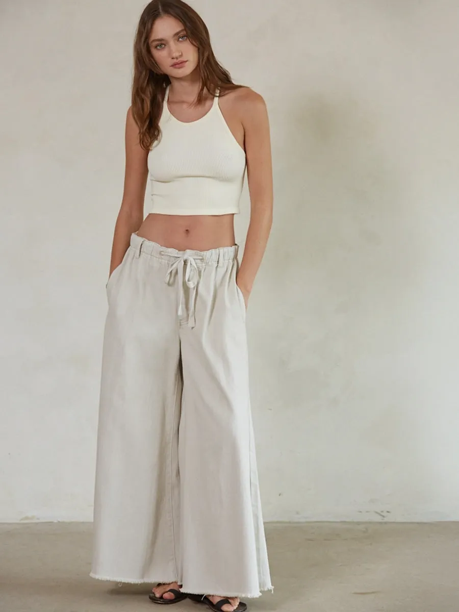 COTTON DENIM WIDE LEG PANT StaticDissipativeFabric