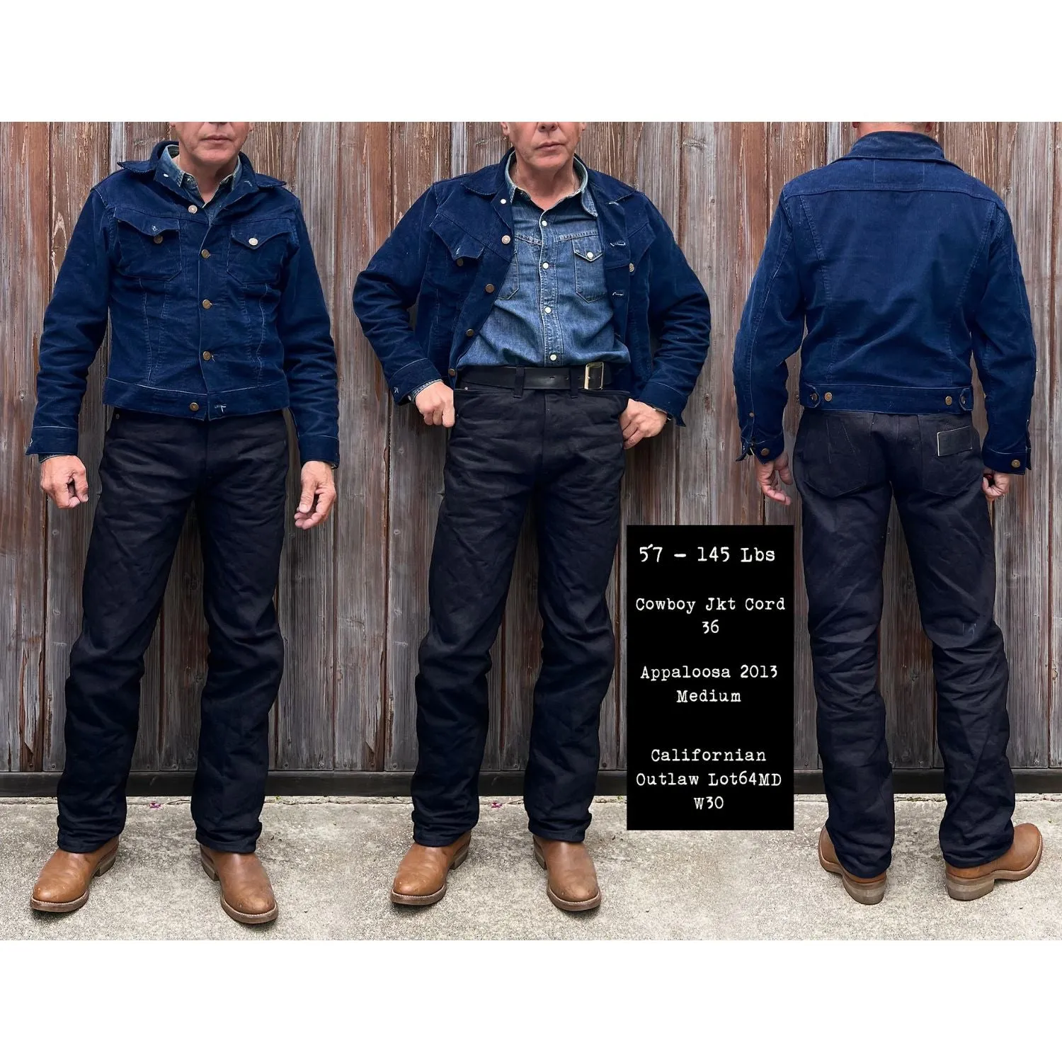 Comfort Focused Design Cowboy Jacket Corduroy - Indigo