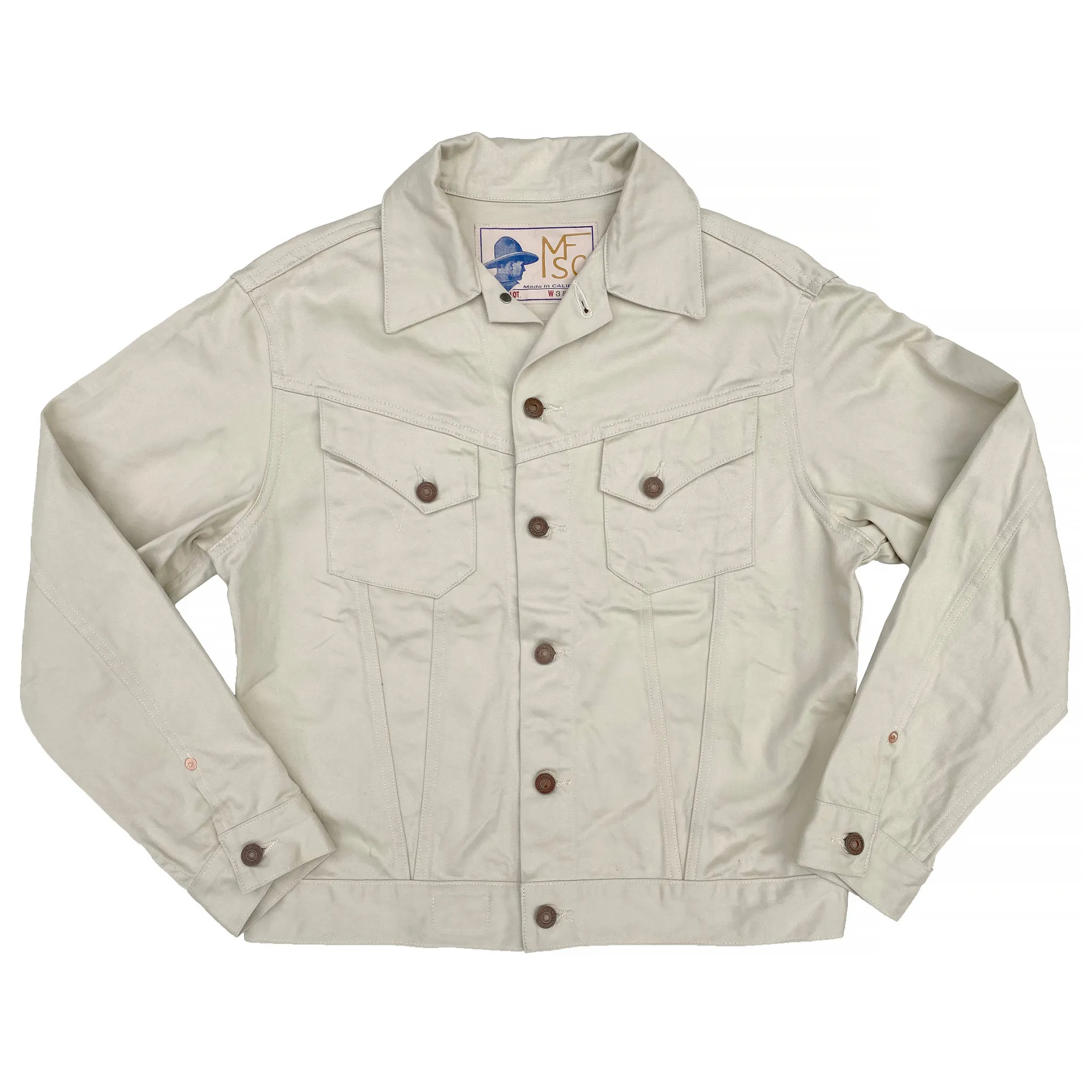 Anti Pilling Surface Treatment quick dry Cowboy Jacket - Wheat Sateen