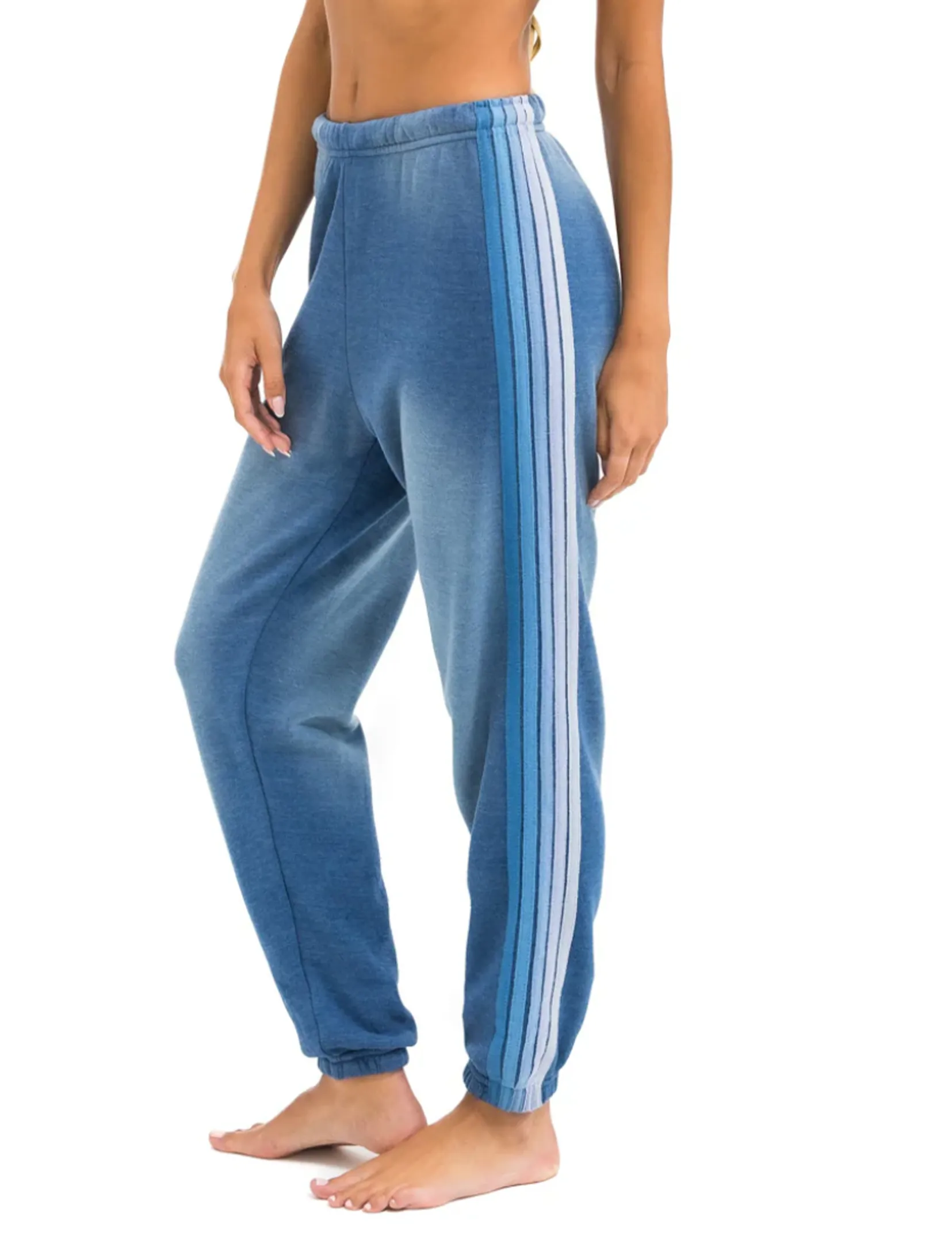 5 Stripe Sweatpants, Faded Water Performance Wear FadeResistant