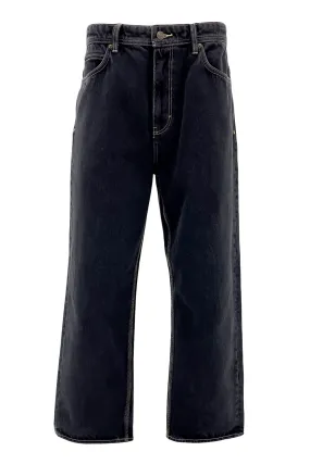 L-Four Jean Black Superused BreathableFabric Flexible Knee Articulation