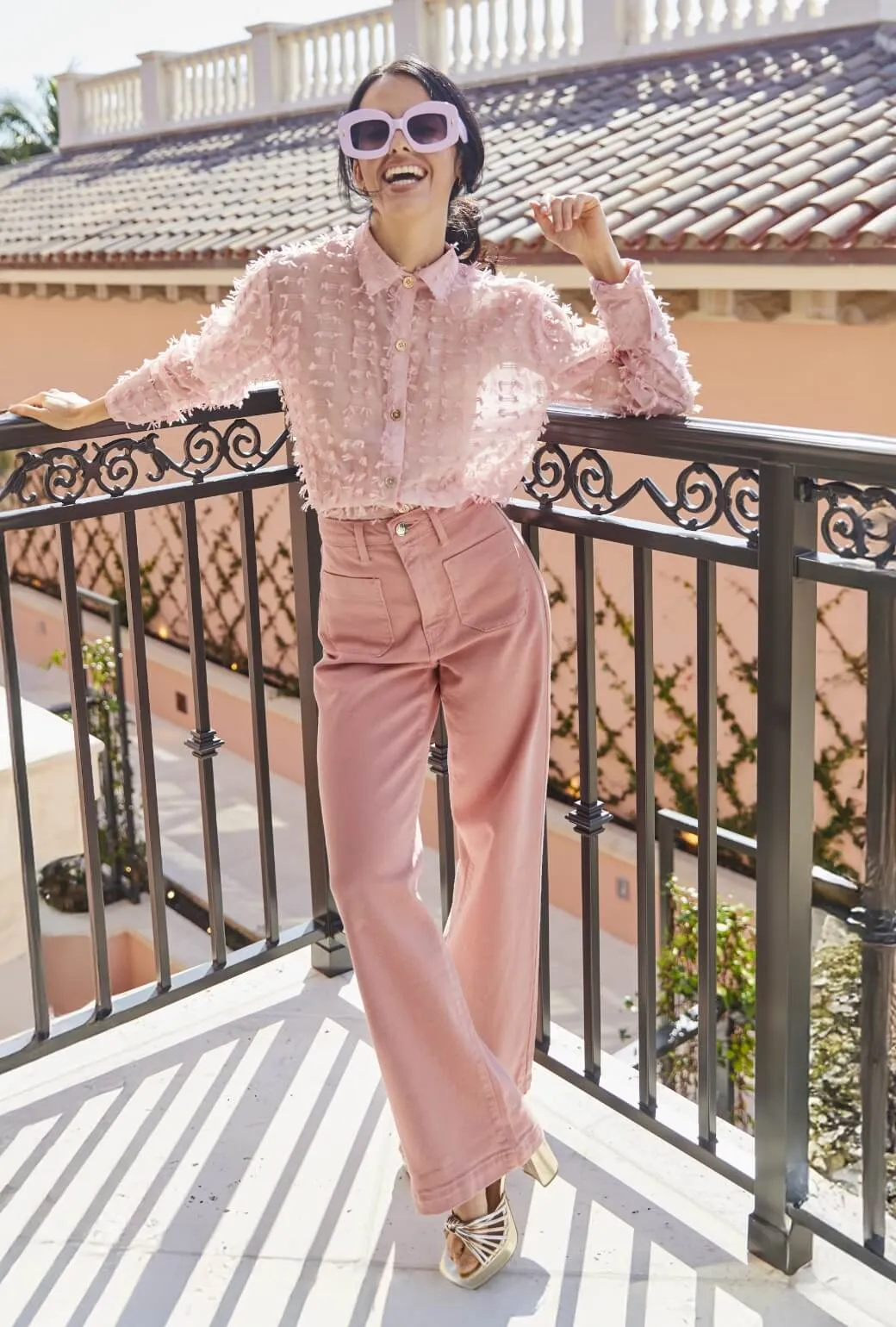 EasyCareFabric Patch Pocket Jeans - Rose