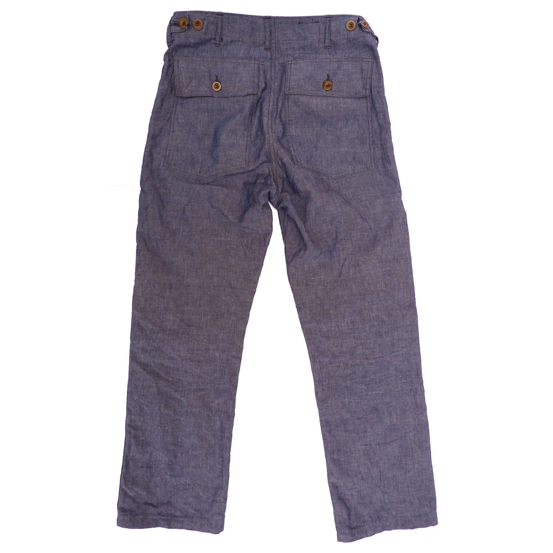 Cotton comfort Button front Crew Pants - Marine National - Warehouse