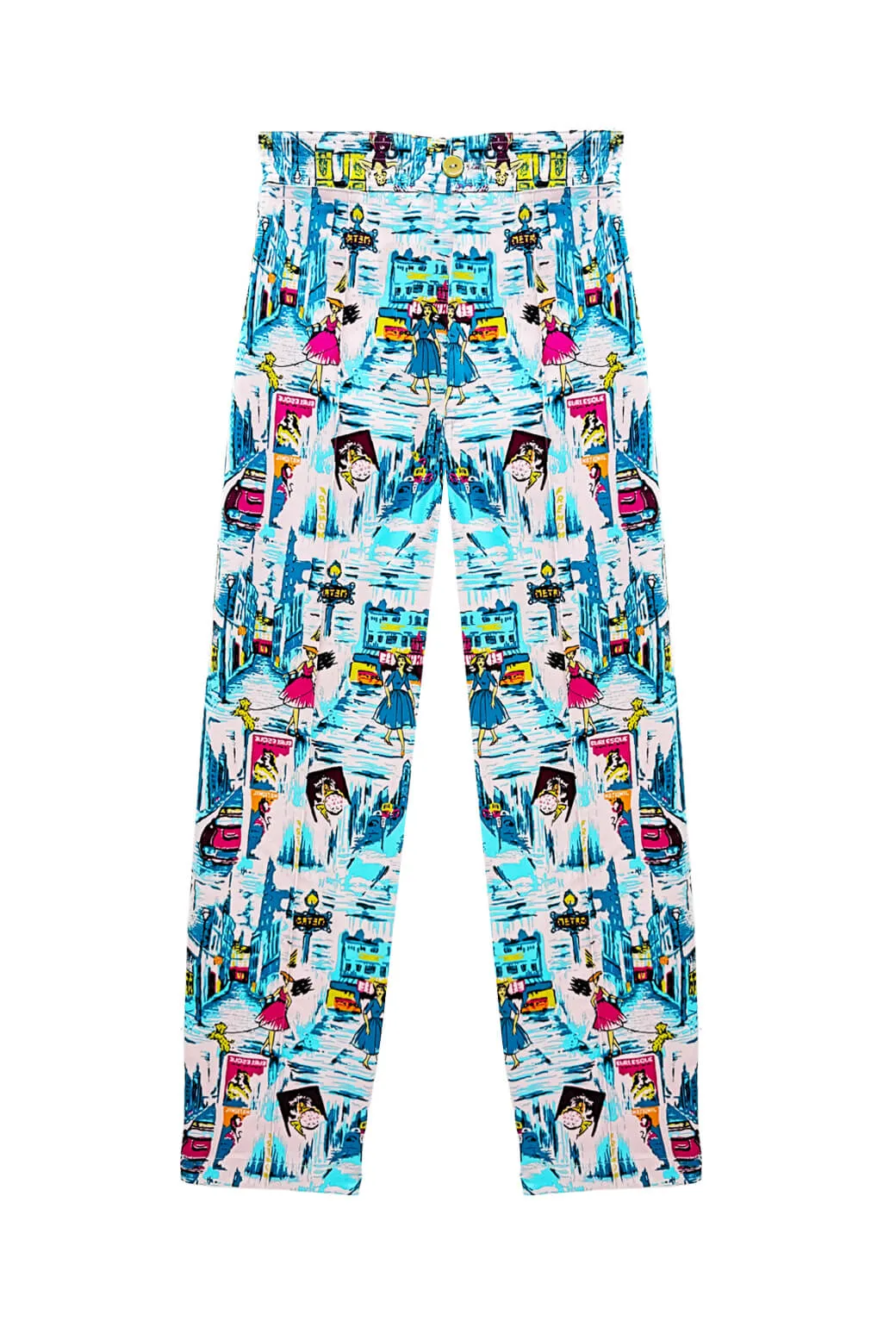 Cropped Cigar Pant - Paris in the Springtime Tight Waist