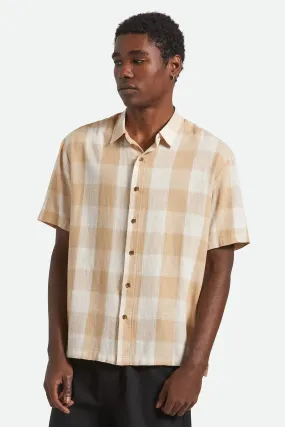 EasyClean Cold Weather Cru Linen Blend Short Sleeve Woven Off White Sand
