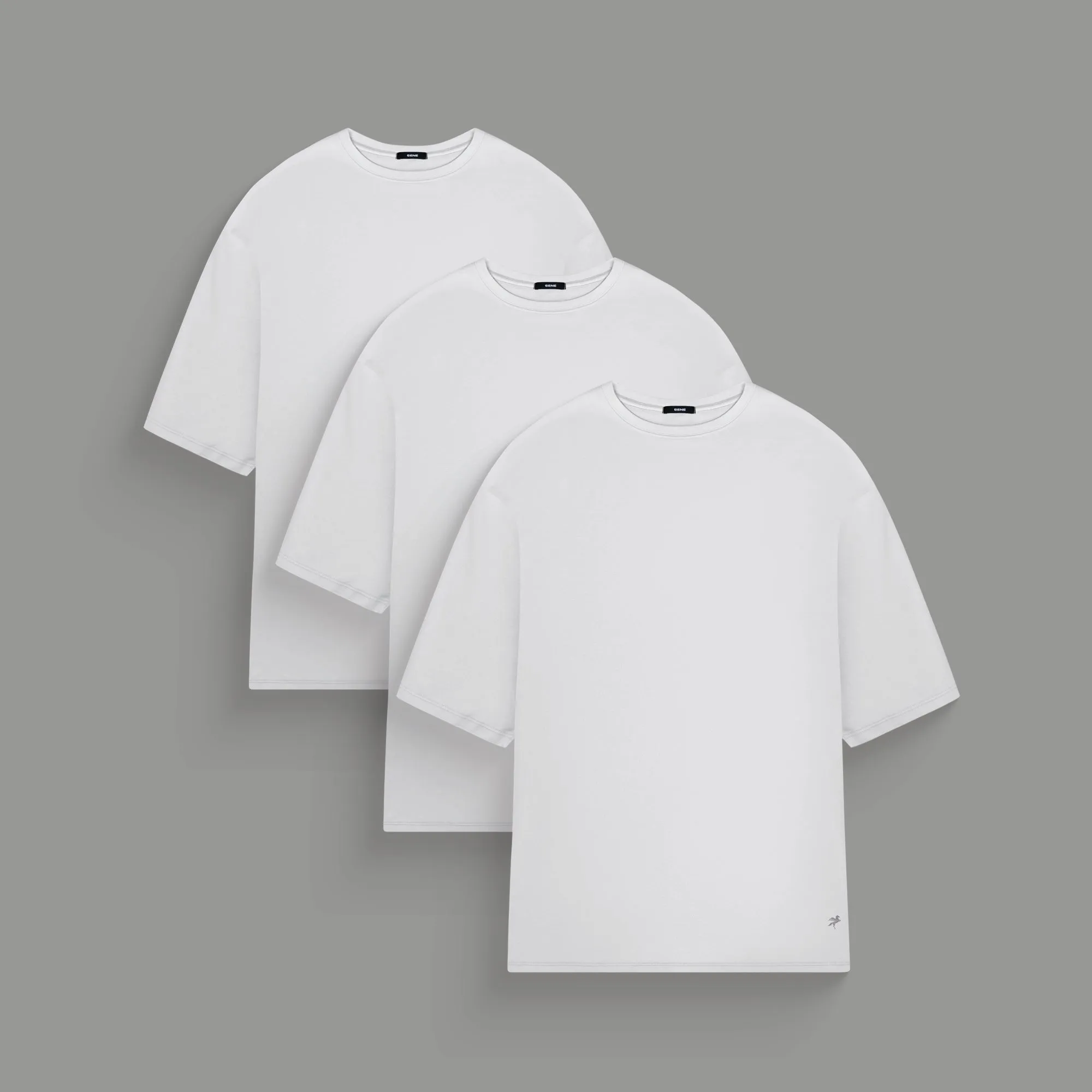 Cumulus All-White Drop 3-Pack Trendy Shirt Durable Chainstitch
