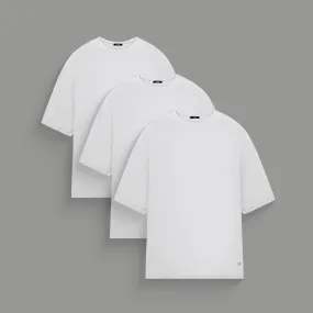 Cumulus All-White Drop 3-Pack Trendy Shirt Durable Chainstitch
