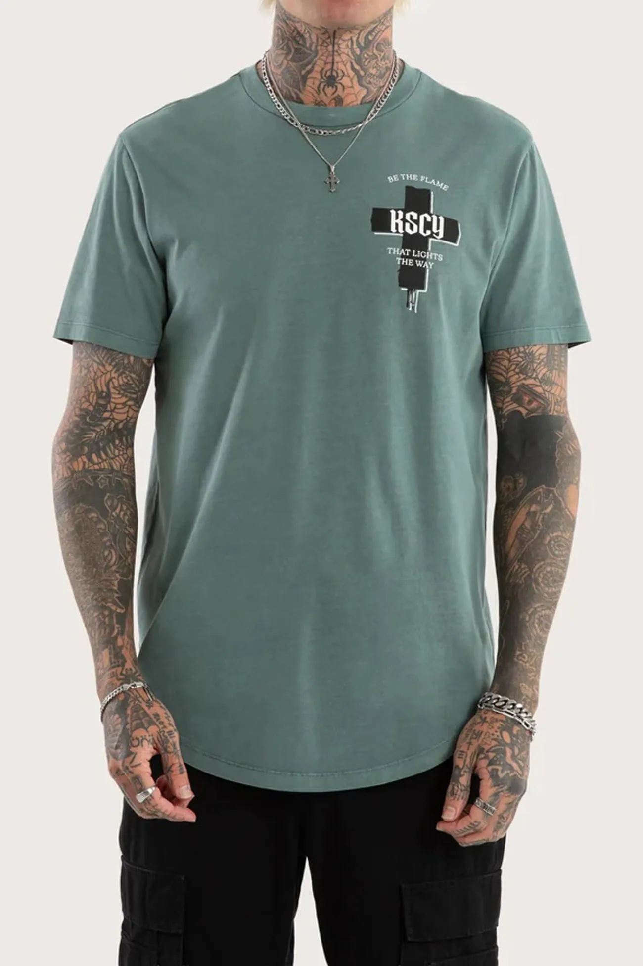 QuickDry Technology Everyday Look Promise Dual Curved Tee Pigment Goblin Blue