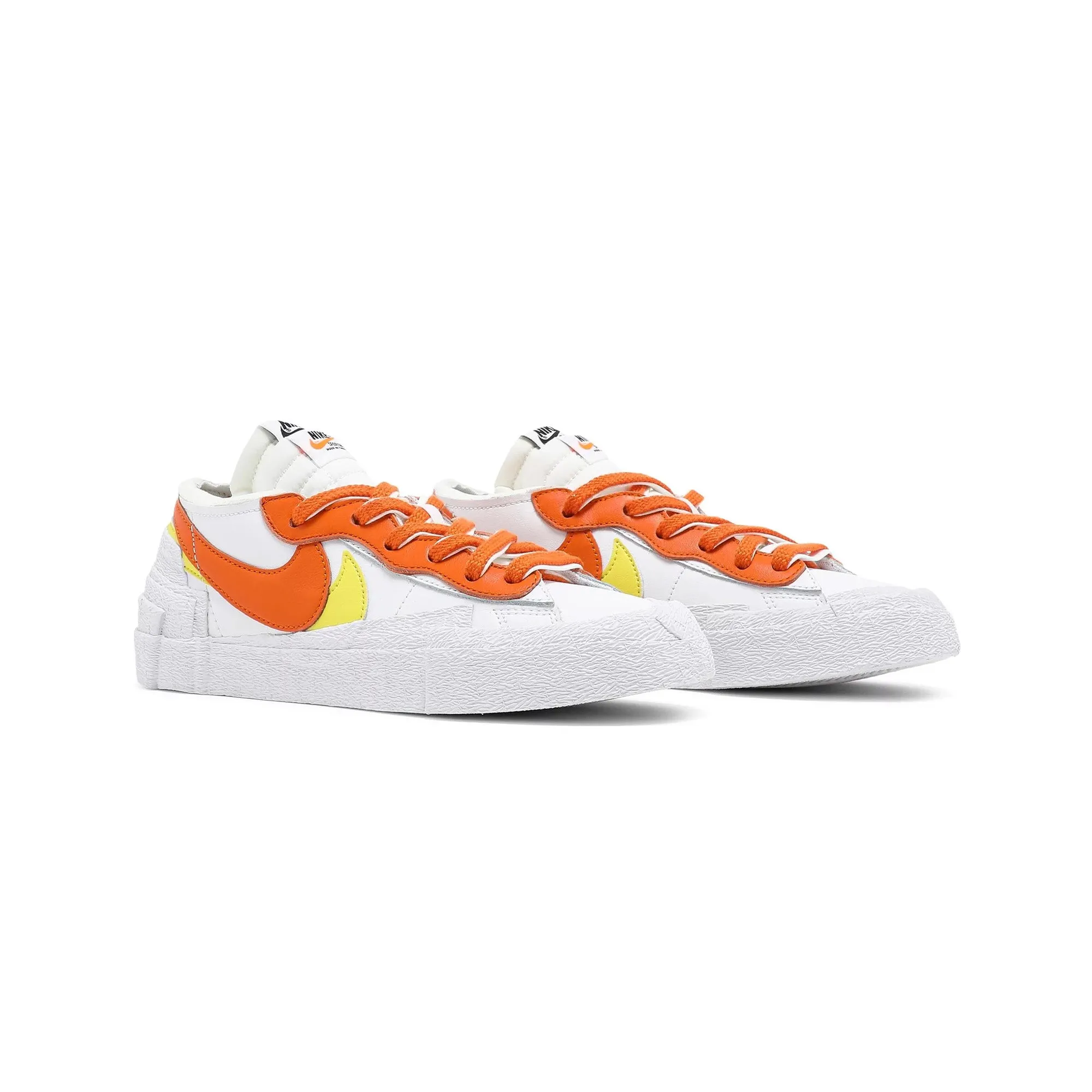 Nike Blazer Low Sacai 'White Magma Orange' (2021) Urban Performance Flexible Lining