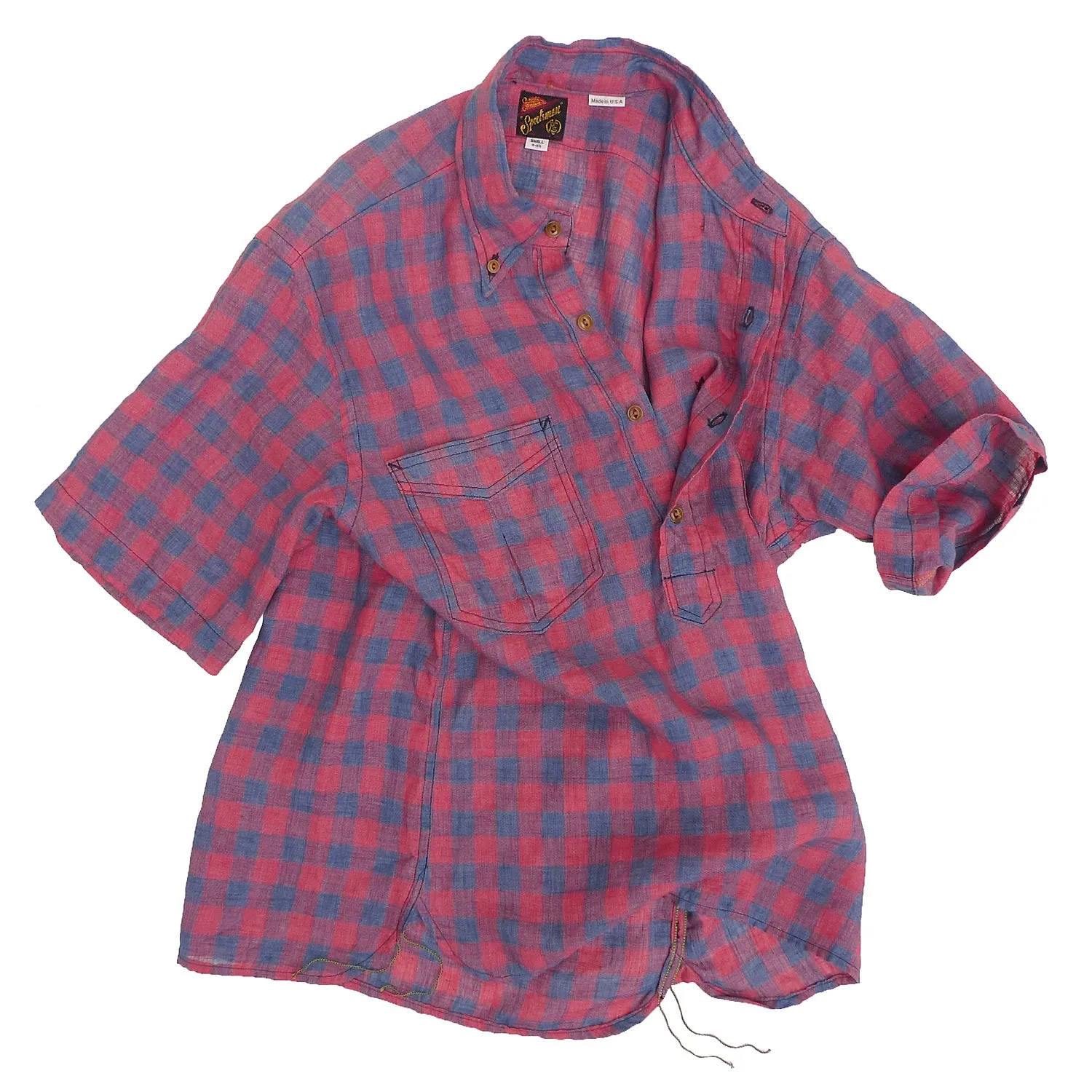 decorative element Smooth Texture Berkeley Shirt S/S - Linen Check