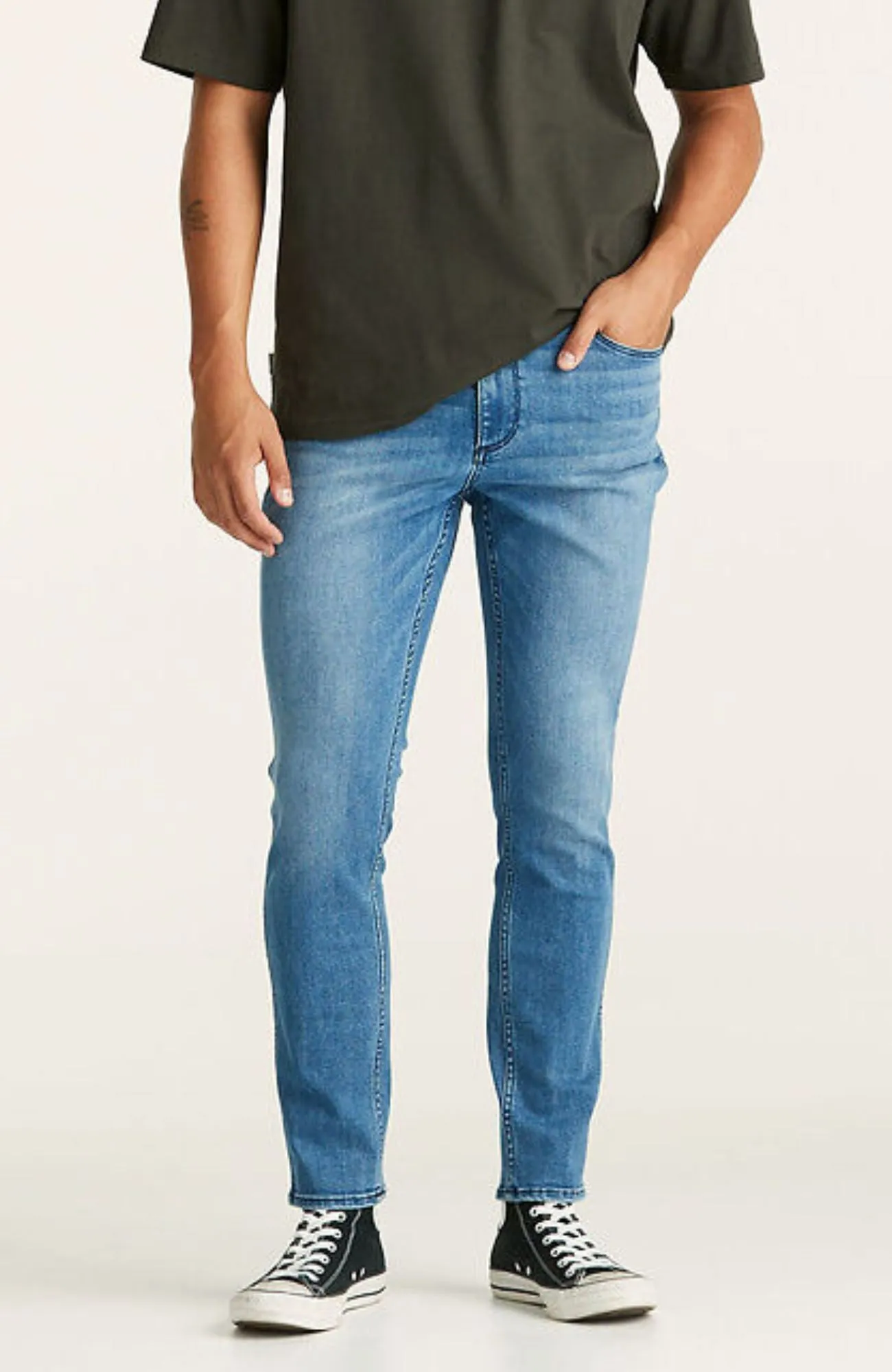 Eco Friendly Fabric Sid Jean Blue Meanie