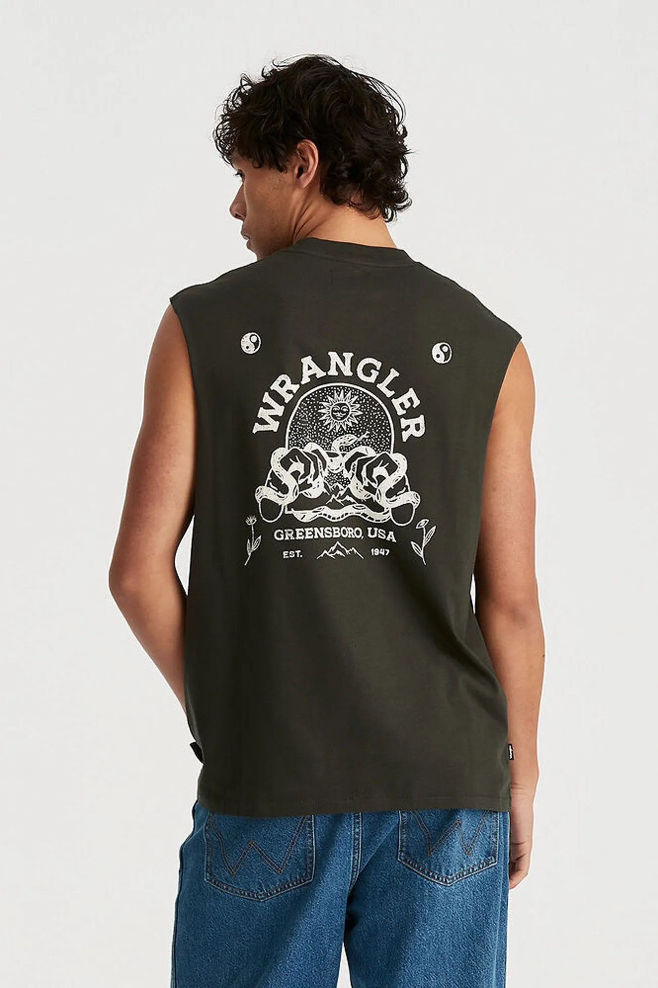Dark Alchemy Muscle Tank Dark Slate Contemporary Cut