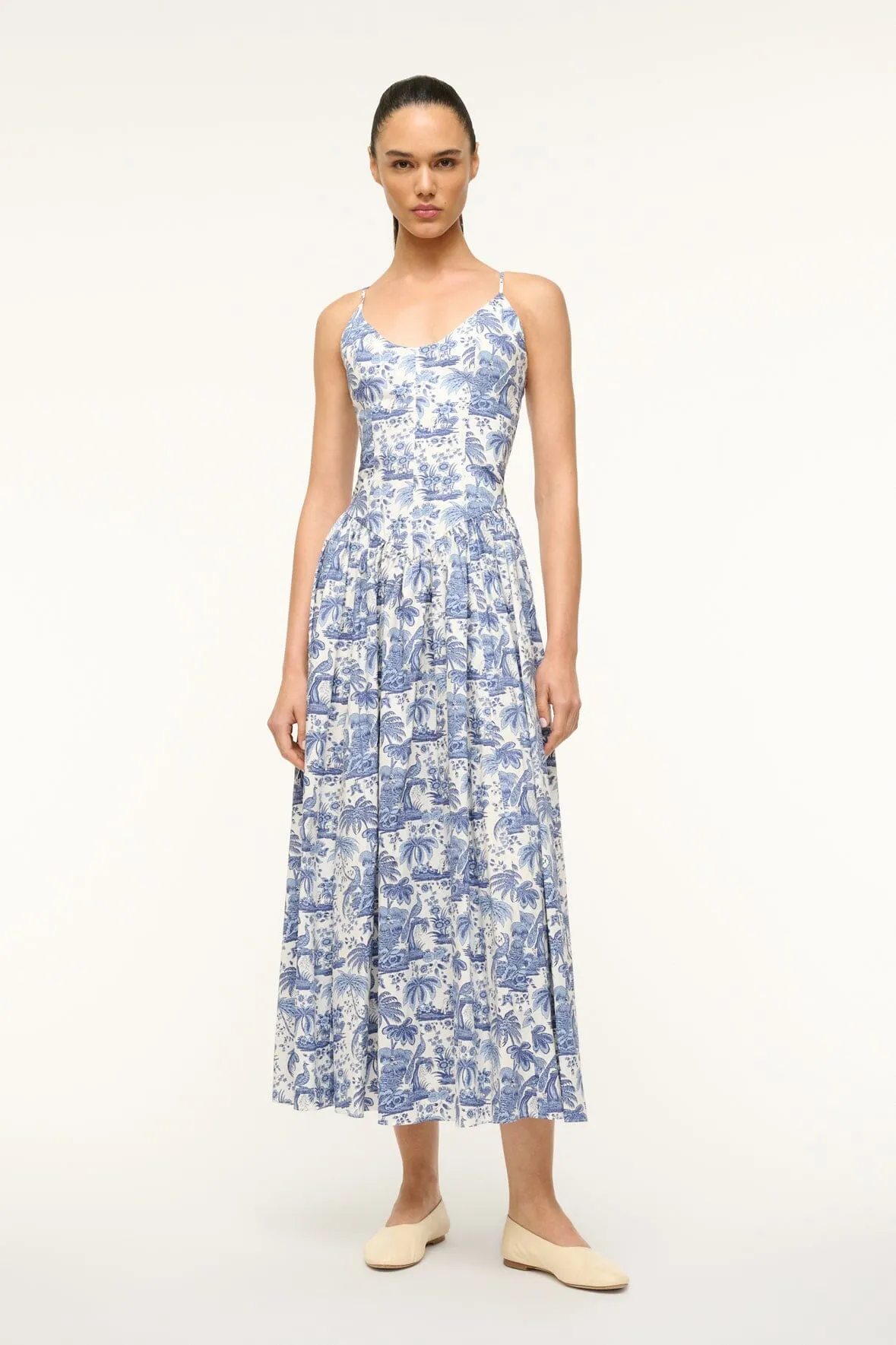 DENA DRESS | BLUE TOILE Fitted Design