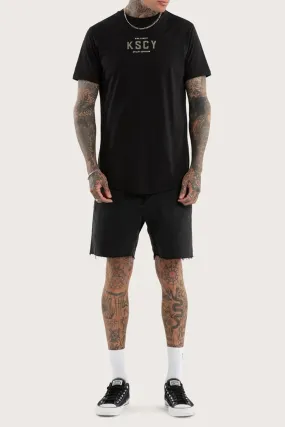 Division Dual Curved Tee Jet Black Sustainable Manufacturing Comfortable Design