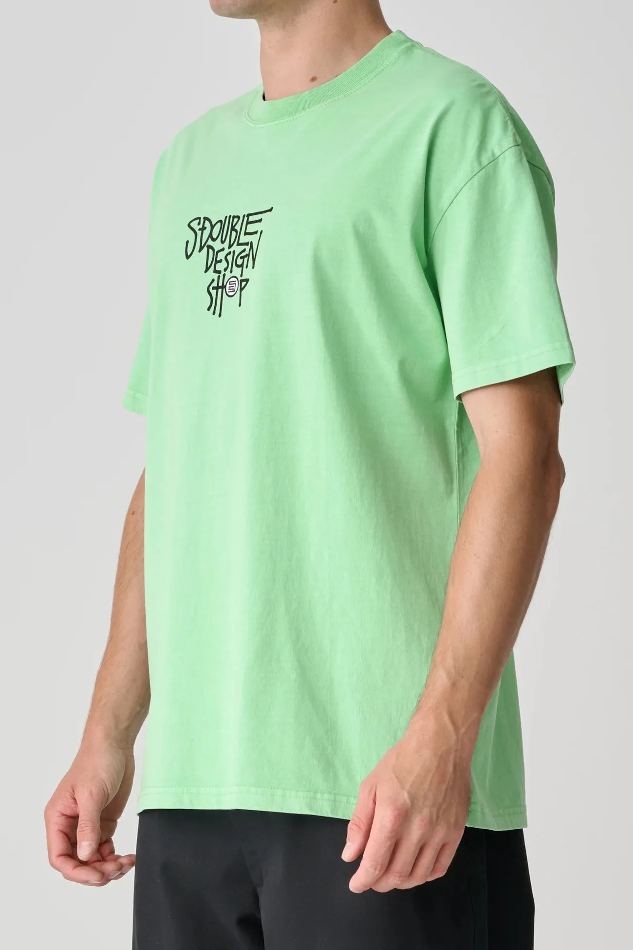 Reflective Accent Stripes Ventilated Back Panels Dot Shop Short Sleeve Tee Pigment Green