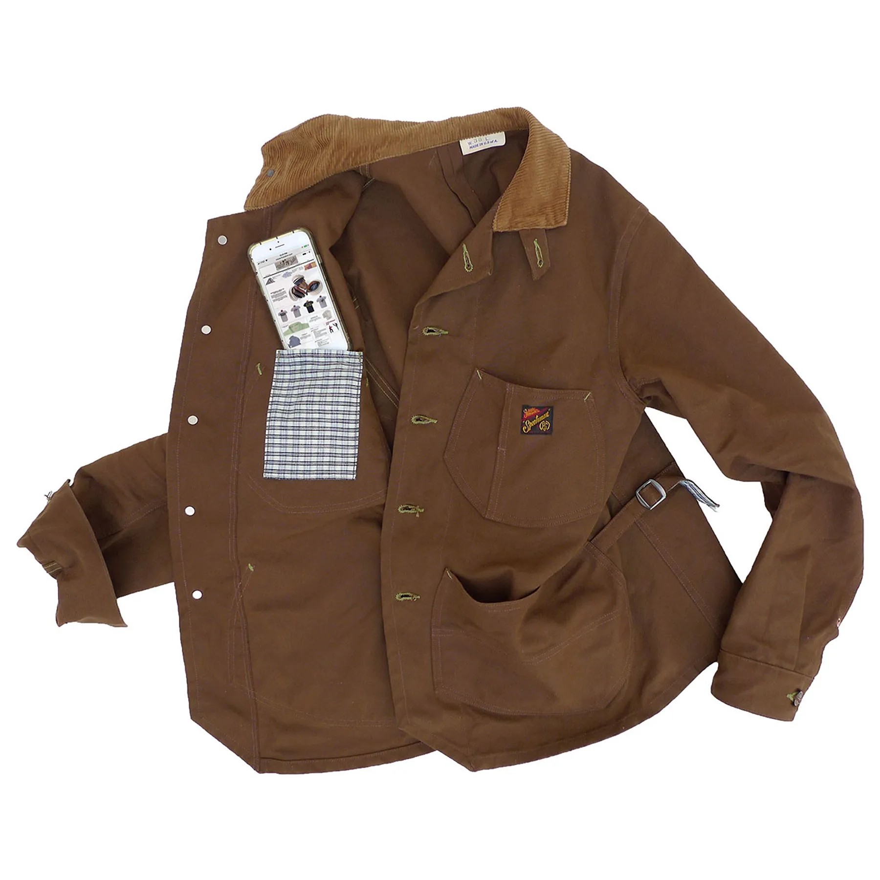 Anti Static Treatment Conductor Jacket - Cachou Duck Canvas