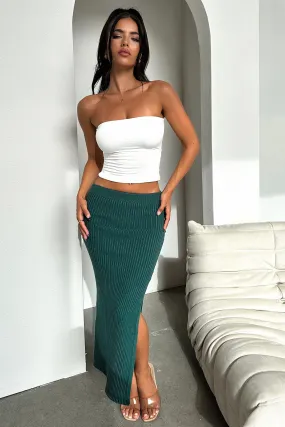 Karlie Knit Skirt - Emerald Relaxed Look