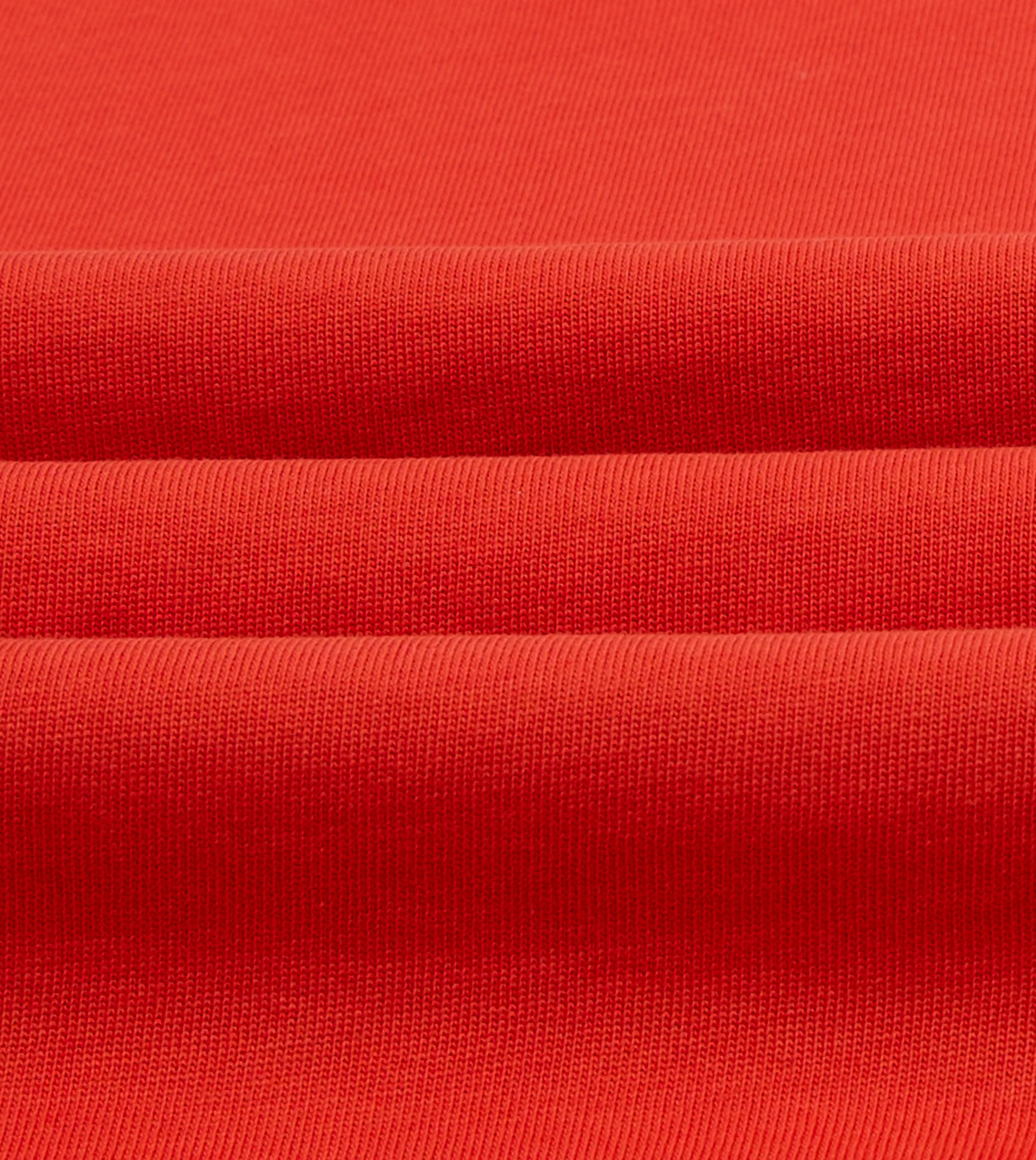 Reinforced Collar Drake's & Mr Camel Red Ringer T-Shirt