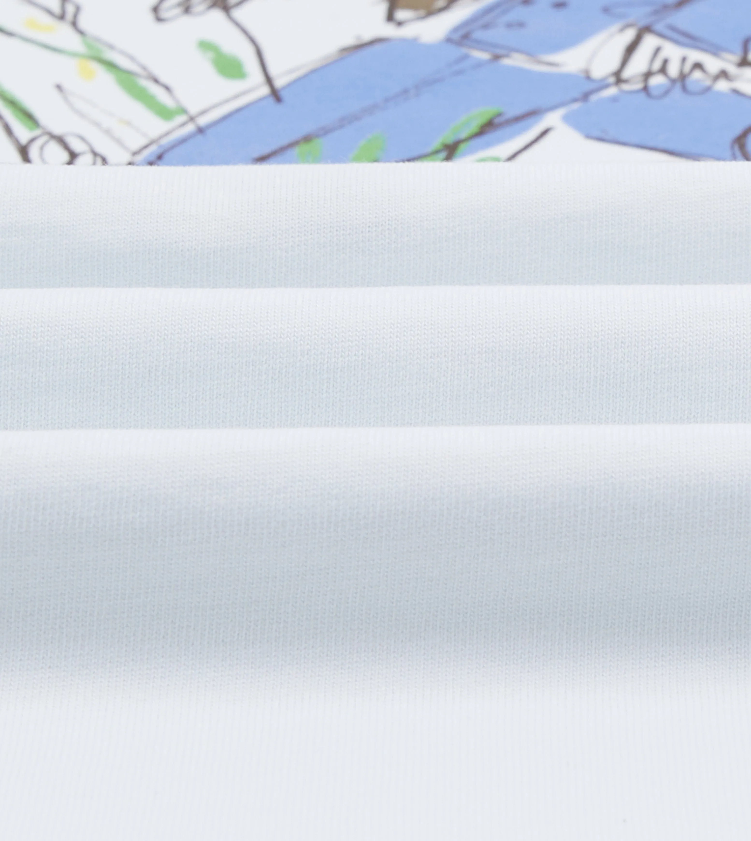 Street Comfort Ribbed Neckline Drake??s and New Balance White Graphic T-Shirt