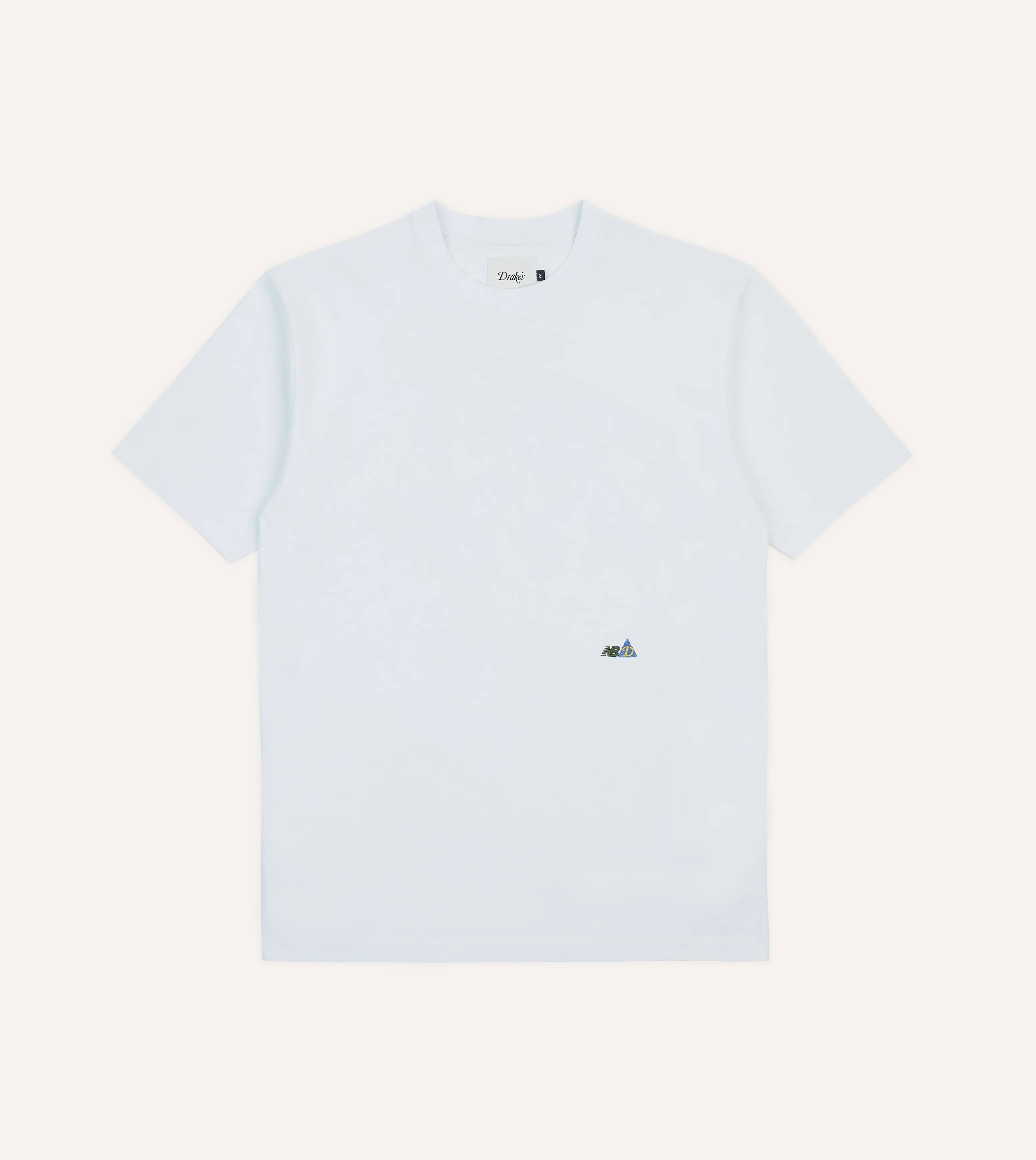 Drake??s and New Balance White Graphic T-Shirt Pilling Resistant Finish
