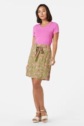 Dreamy Floral Skirt Slim Waist