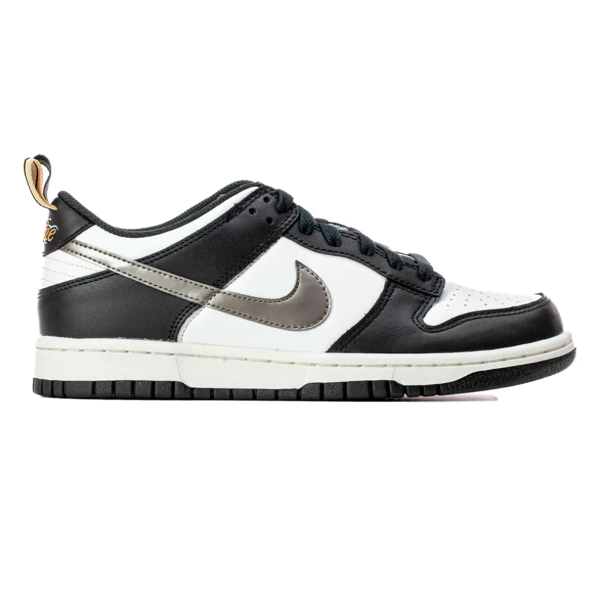 Nike Dunk Low 'Black White Metallic' GS (2022) Lined Upper