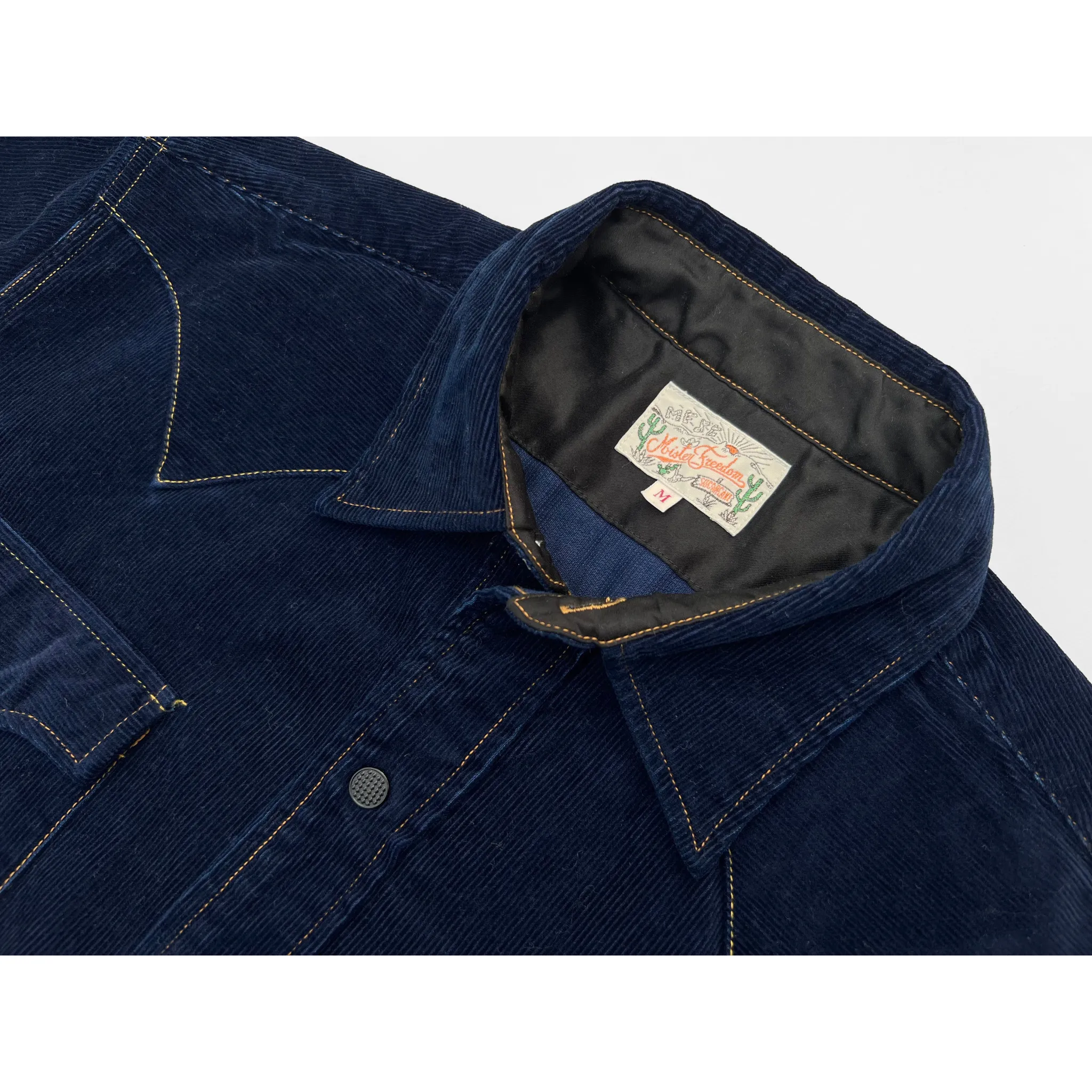 Dude Rancher Corduroy - Indigo Quick Release Cuffs Striped style