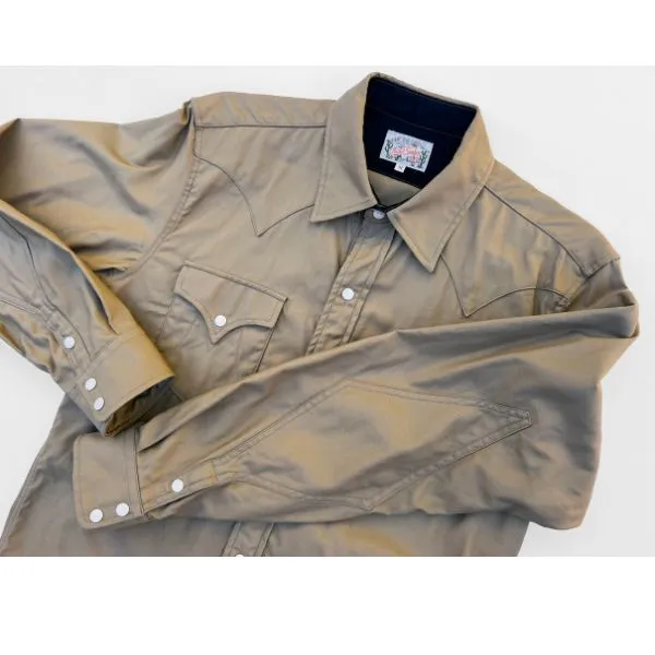 Dude Rancher Cotton Sateen - Sandstone Raw edge