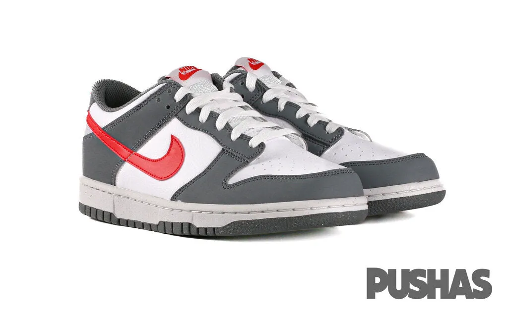 Dunk Low Next Nature 'Smoke Grey Light Crimson' GS (2022) Heel Comfort Ventilated Panels