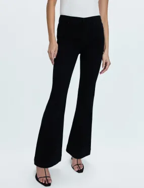 Kinsley Mid-Rise Ultra Flare, Black Ink Trend Design
