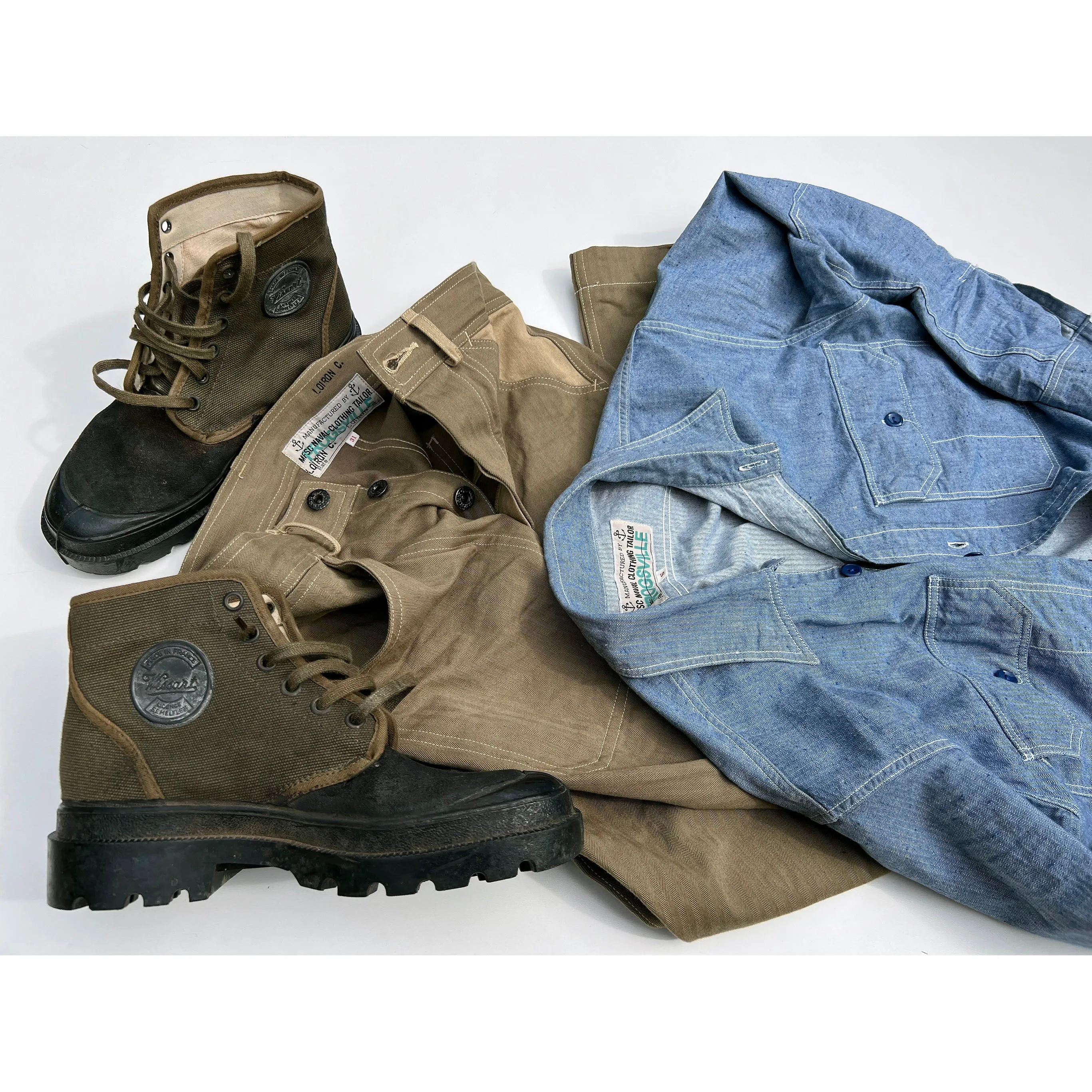 Swabbies (MOD) - Khaki HBT Utility Pockets