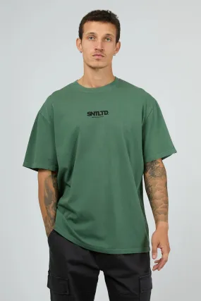 Squared Tee Green Fitted Shirt